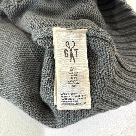 Goodthreads Mens Sweater Grandpa Cardigan S Gray Chunky Shawl Collar Academia - Picture 11 of 13